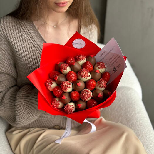Ramo De fresas cubiertas de Chocolate 30