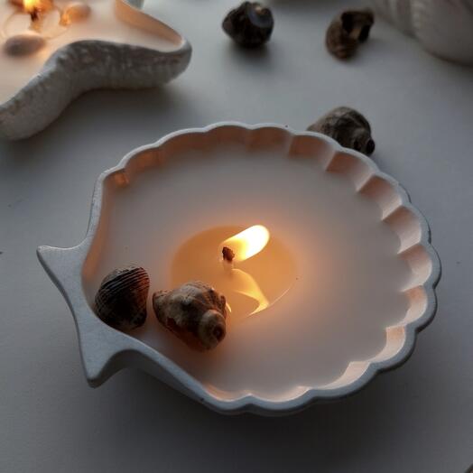 Свеча в ракушке