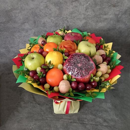 Fruit bouquet with nuts," Grace "