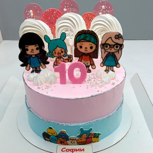 Торт девочке на 10 лет