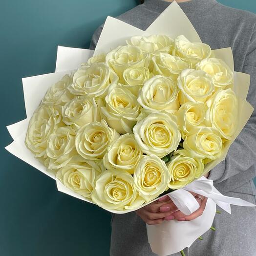 Rosas blancas 25 piezas