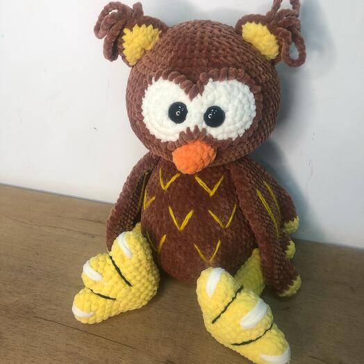 Игрушка ручной работы Сова