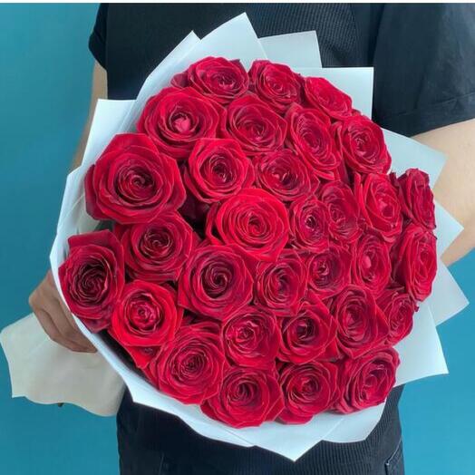 Красные розы 31 шт