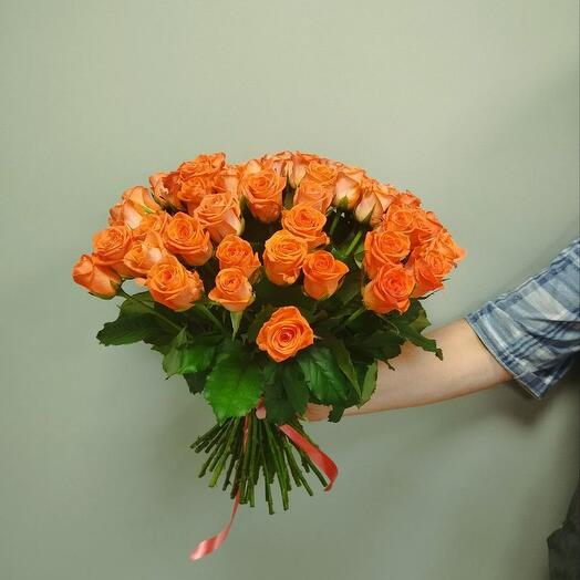 Букет из 51 розы Вау