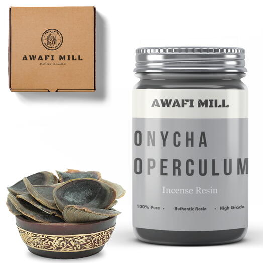 AWAFI MILL Onycha Operculum | Biblical Incense Blend - Bottle of 100 Gram