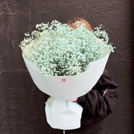 Монобукет из гипсофилы