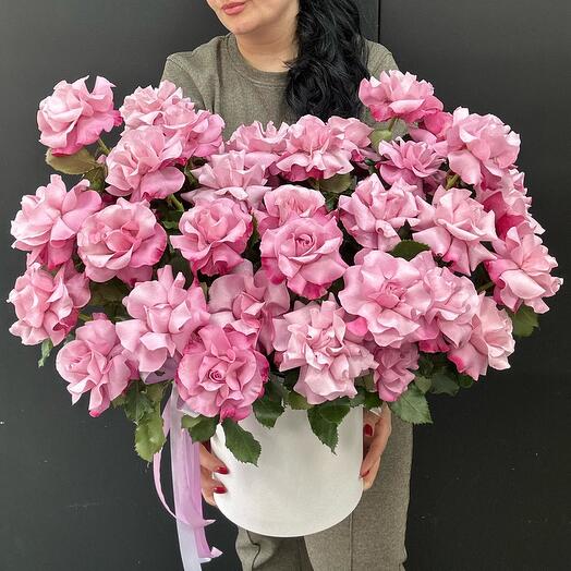 Rosas francesas en una Caja