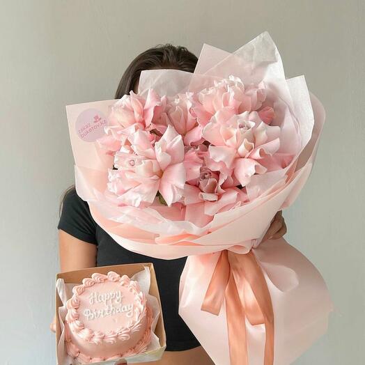 Сет "Бенто и 11 роз"