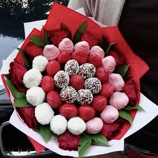 Ramo de fresas con chocolate"Mágico"