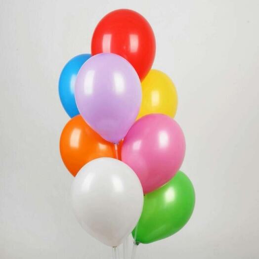 Helium balloons mix, 10 pcs