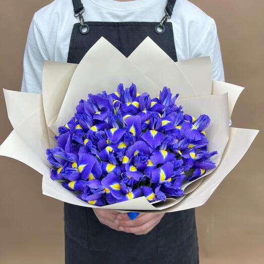 Irises blue 25pcs. Monobook. Flowerstorg N694