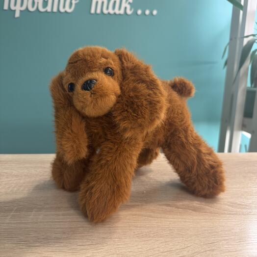 Собака плюшевая