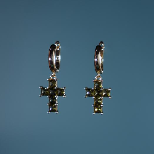 Серьги из турмалина 11238-0124