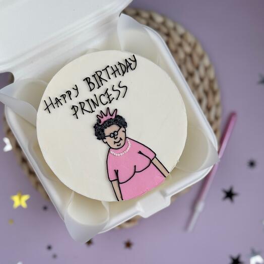 Бенто торт подруге с днем рождения hapy birthday princess бабушкаp