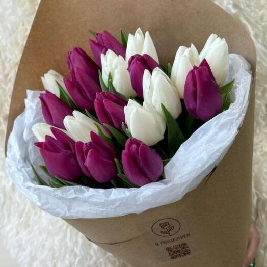 Букет тюльпанов «Поцелуй весны»