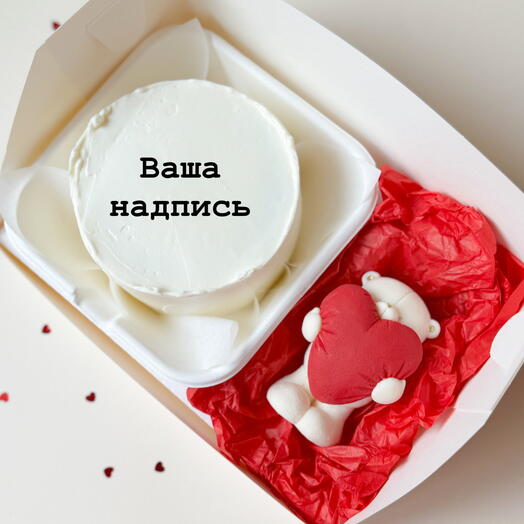 Бенто торт Ваша надпись для девушки , парня , жены , мужа