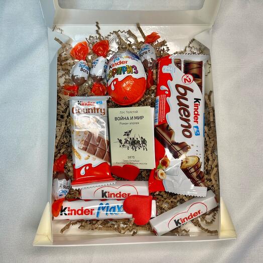 Набор Kinder с чаем-книга