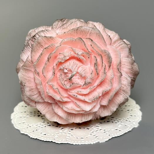 Декоративная свеча из кокосового воска Rose Candle 3 ручной работы