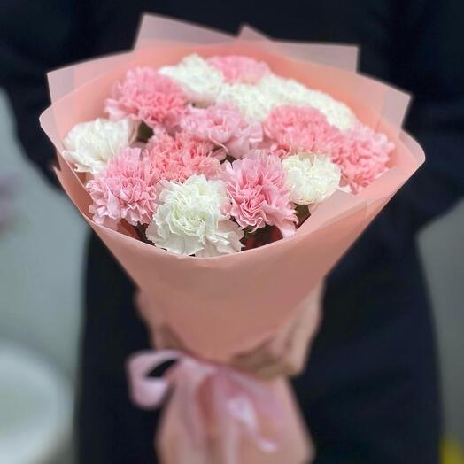 Букет нежных диантусов, 15 шт