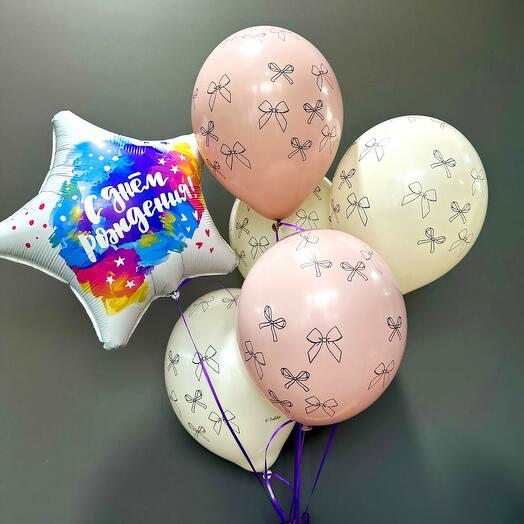 Juego de globos de Feliz Cumpleaños de 6 piezas