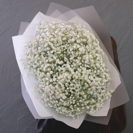 Букет из 11 белых гипсофил