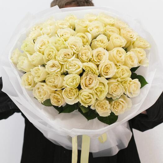 Букет из 51 белой розы