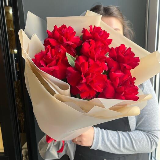 Rosas rojas caladas