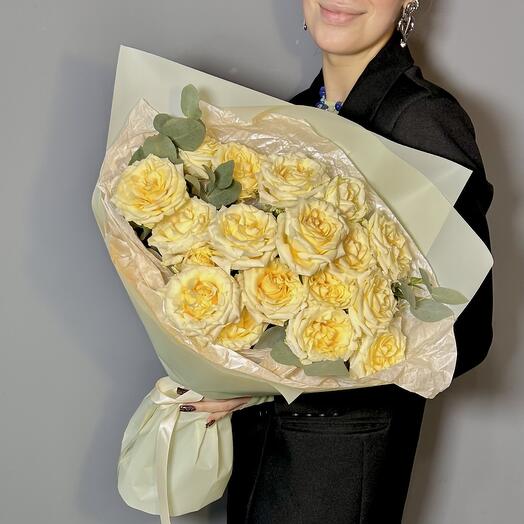 Candlelight Cream Bush Roses Monobook