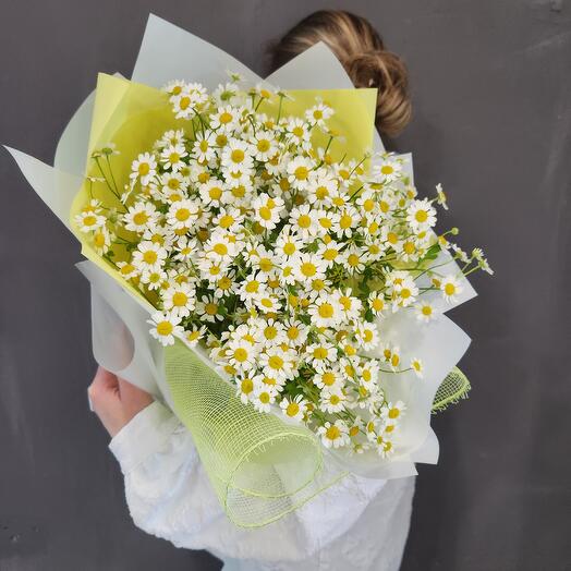 Летний букет из кустовой ромашки Камилла 🌿