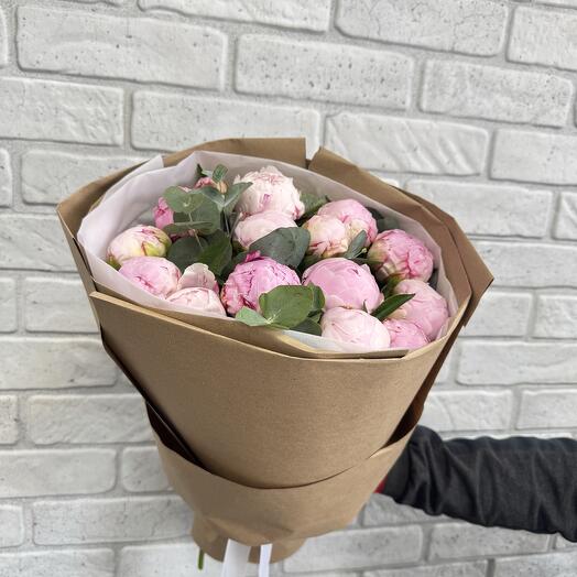 Пионы в крафте