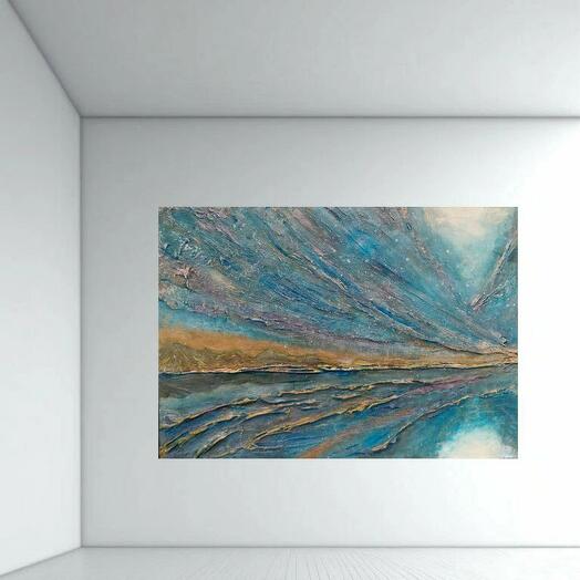 Интерьерная абстрктная картина "Мелодия стихий"
