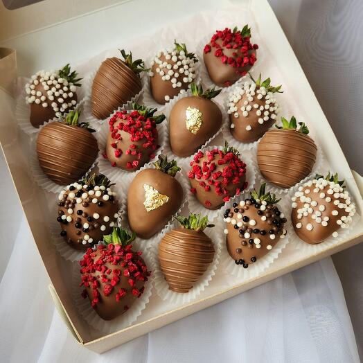 КЛУБНИКА В ШОКОЛАДЕ🍓 16шт-20шт