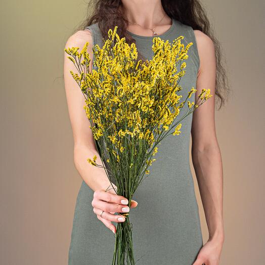 Цветы лимониума жёлтые (80г) М216