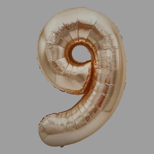 Воздушный шар с гелием цифра 9