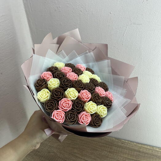 Шоколадные розы 37