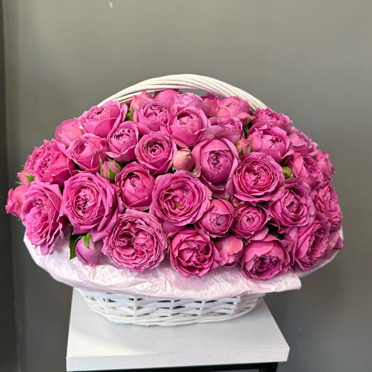 Корзина с цветами Мисти бабллс 🫶