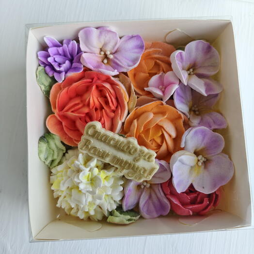 Набор зефирных цветов благодарность