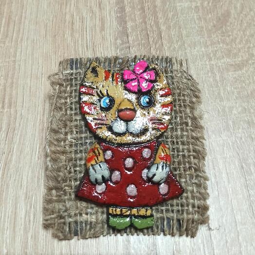 Декоративный магнит Кошечка