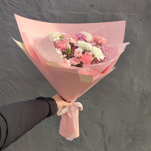 Моно букет из Диантуса