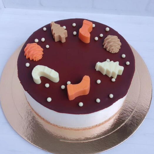 Птичье молоко торт новогодний