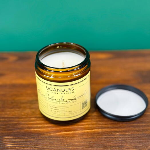 Арома свеча BLUE CEDAR   LAVENDER