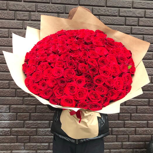🌹🌹🌹АКЦИЯ🌹🌹🌹 101 красная Роза 60 см ️️️