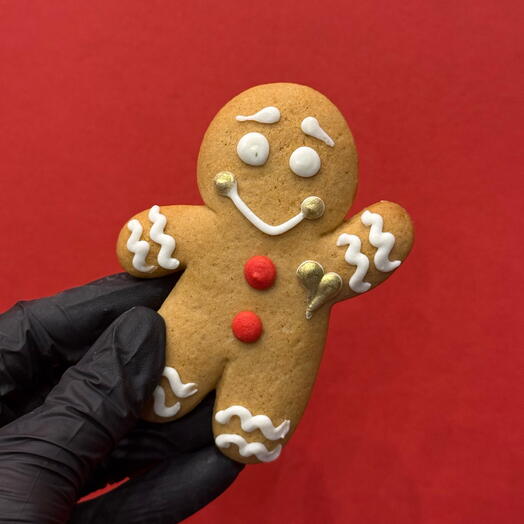 Имбирный пряник человечек съедобный