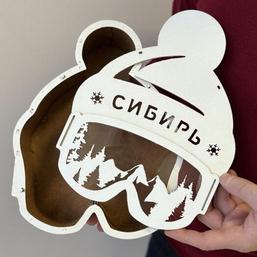 ПОДАРОЧНЫЙ БОКС "ГОРНОЛЫЖНАЯ ШАПОЧКА" / новогодние подарки / шкатулка / корпоративные подарки / новогодние наборы / мужчине