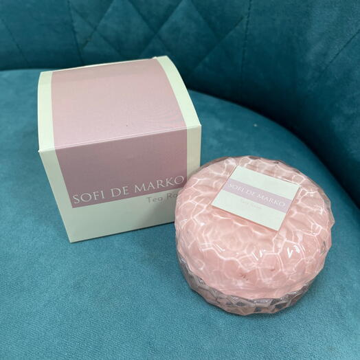 Ароматическая свеча tea rose