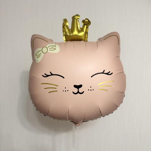Воздушный шар фигура «Кошечка с бантом»