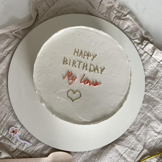 Мини торт в 1кг на день рождения для любимого человека , мамы , сестры , папы , брата