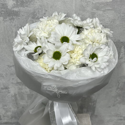 🍀Букет Дуо Из Диантусов и Хризантемы☘️