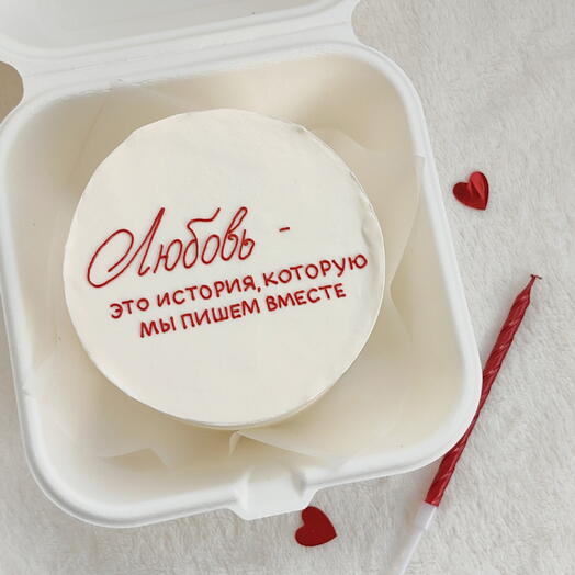 Бенто торт Любовь на 14 февраля