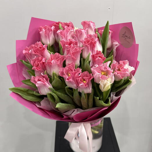 Моно букет из тюльпанов